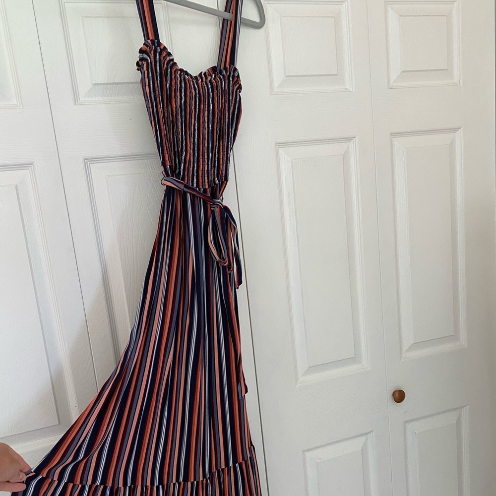 Smocked midi dress NWOT